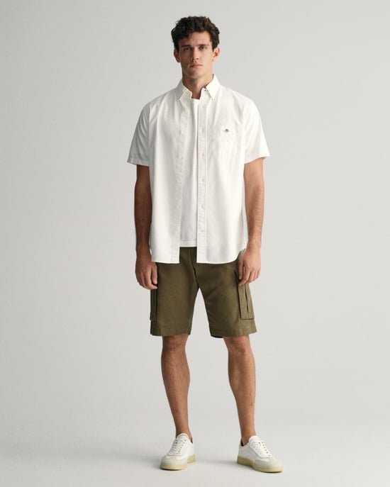 GANT Mens Regular Fit Short Sleeve Oxford Shirt - Image 3