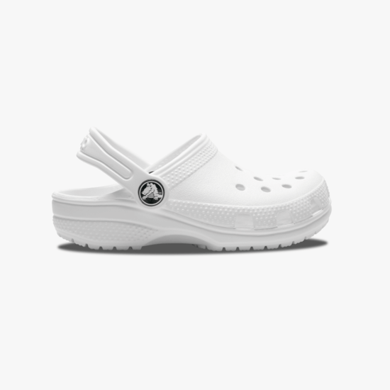 Crocs Kids' Classic Clog Thermoplastische Witte Instappers - Image 1