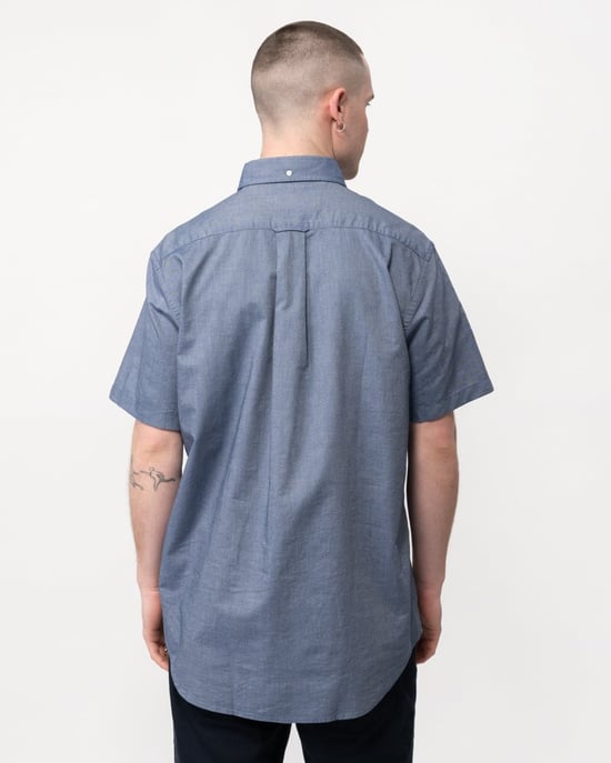 GANT Mens Regular Fit Short Sleeve Oxford Shirt - Image 4
