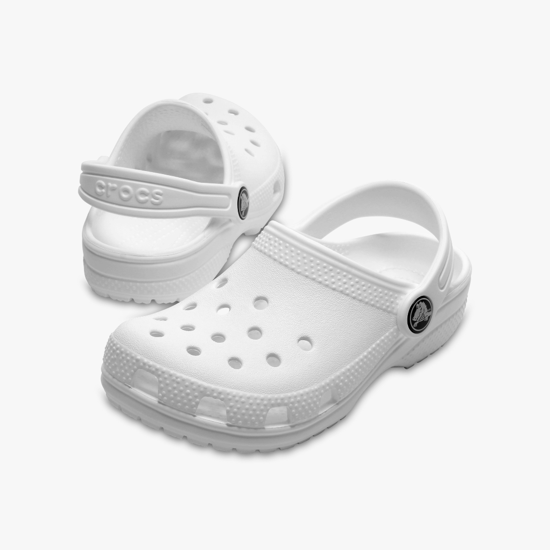 Crocs Kids' Classic Clog Thermoplastische Witte Instappers - Image 2