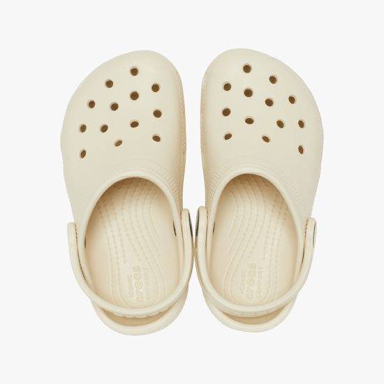 Crocs Toddler Classic Croslite Rubber Bone Loafers - Image 3