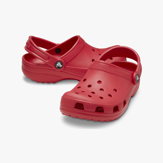 Crocs Toddler Classic Croslite Rubber Varsity Red Instappers - Image 2