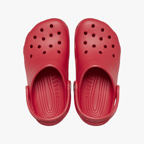Crocs Toddler Classic Croslite Rubber Varsity Red Instappers - Image 3
