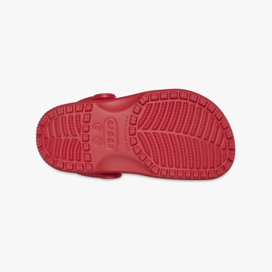Crocs Toddler Classic Croslite Rubber Varsity Red Instappers - Image 4