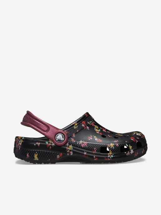 Crocs Classic Graphic Thermoplastische Zwarte/Multikleurige Instappers - Image 1