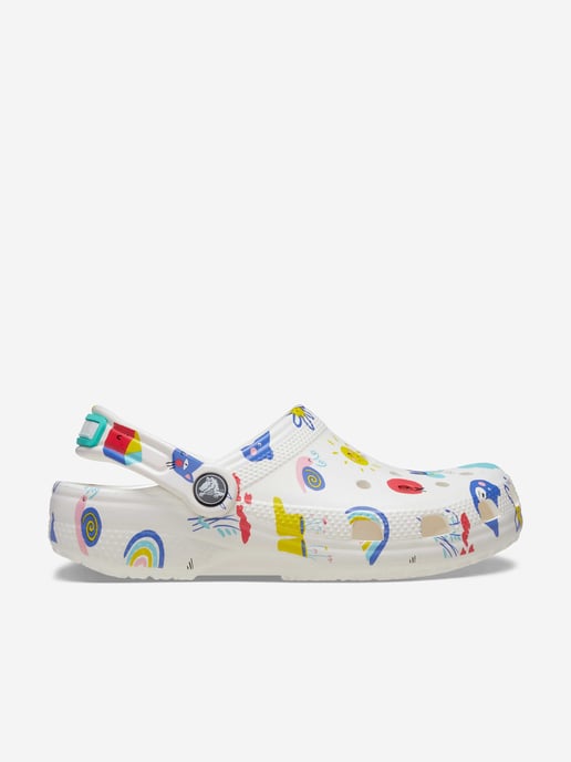 Crocs Classic Graphic Thermoplastische Witte/Multi Mocassins - Image 1