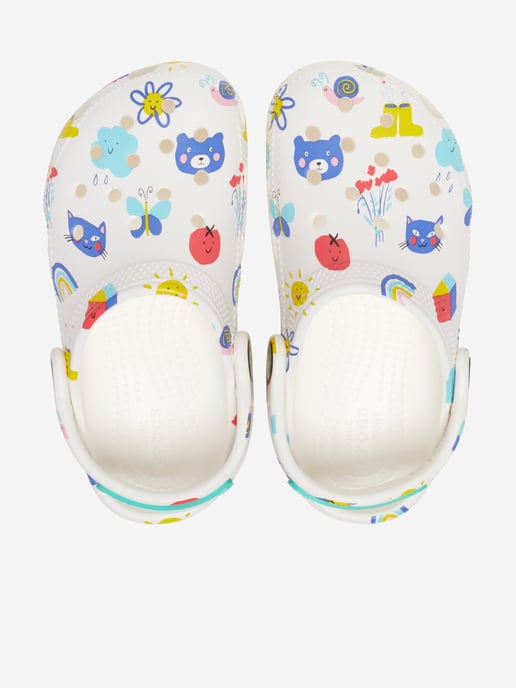 Crocs Classic Graphic Thermoplastische Witte/Multi Mocassins - Image 3