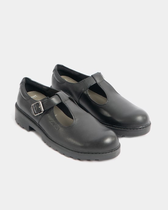 CASEY Meisjes Matte Zwarte Schoolchoenen - Image 2