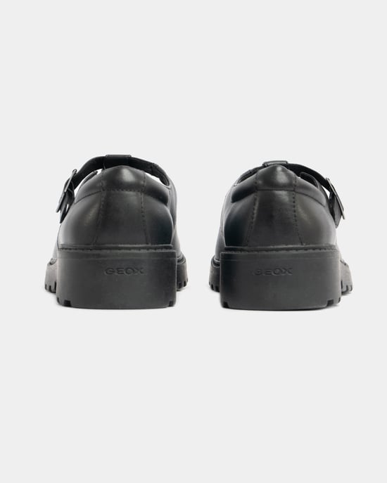 CASEY Meisjes Matte Zwarte Schoolchoenen - Image 4
