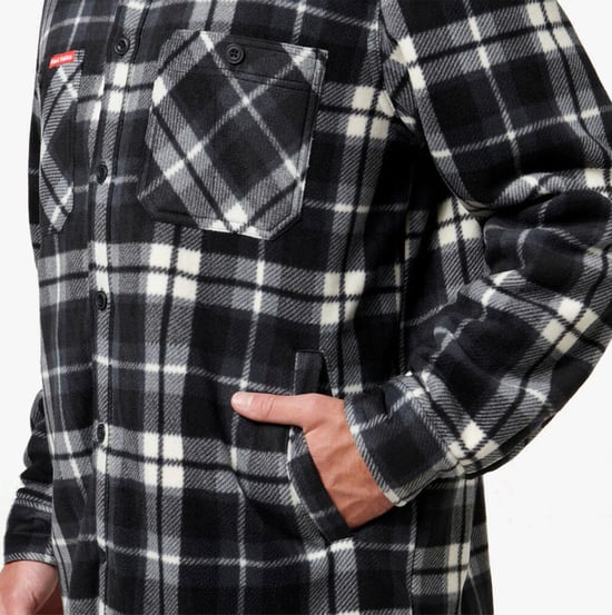 Hard Yakka GEQUILTED FLANEL HEREN Shirtjas Grijs - Image 4