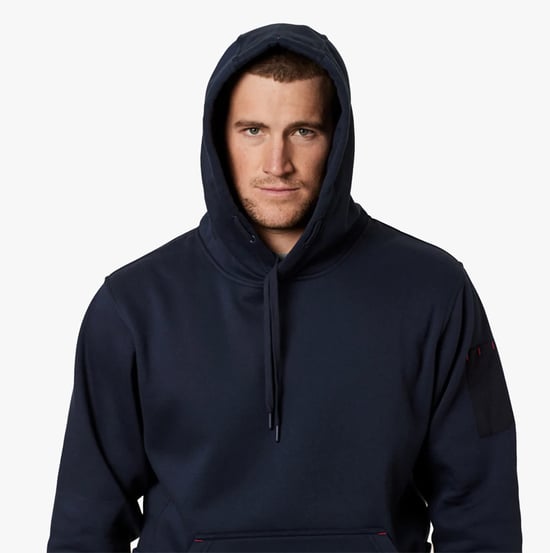 Hard Yakka FLANELLEN FLEECE Heren Sweatshirt Marineblauw - Image 1