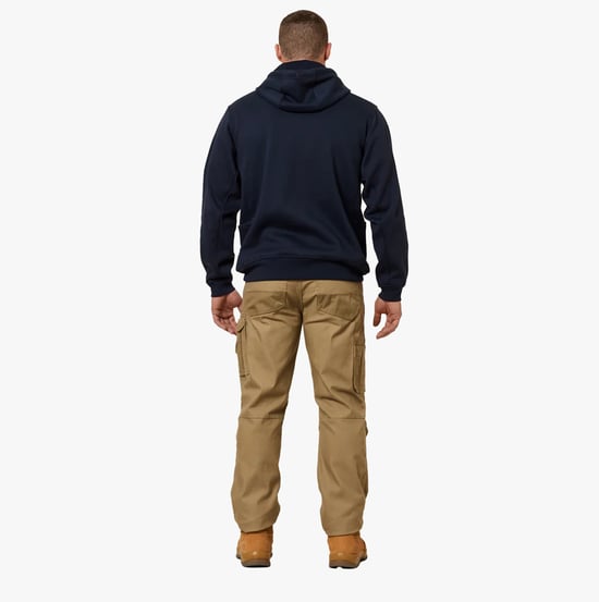 Hard Yakka FLANELLEN FLEECE Heren Sweatshirt Marineblauw - Image 4