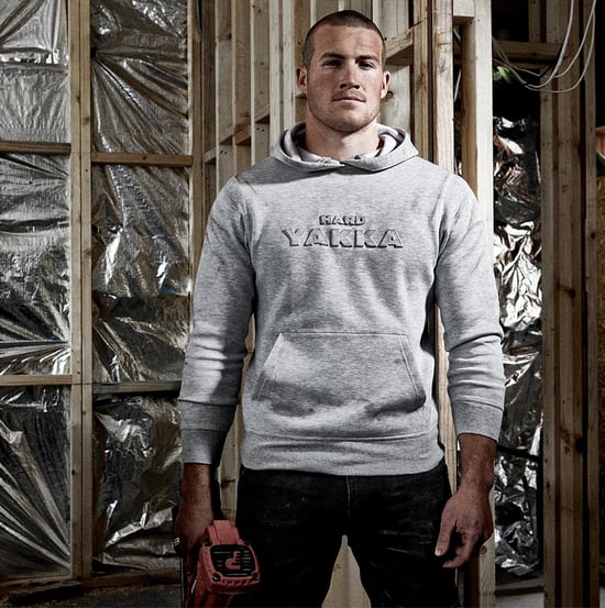 Hard Yakka GEPRIKTE PULLOVER Heren Sweatshirt Grijs - Image 3