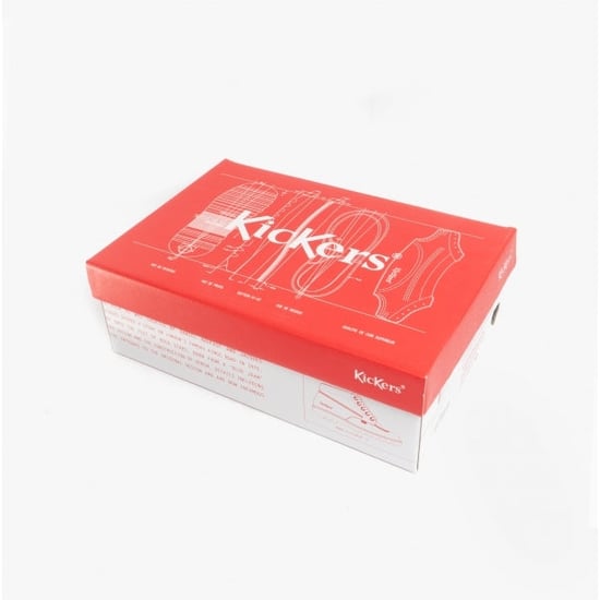 Nieuwe heren/heren zwarte kickers fragma touch fastening schoolschoenen. - Image 6