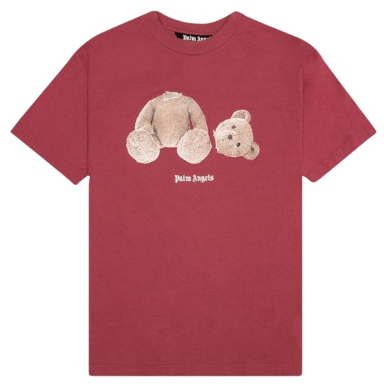 Palm Angels Kill The Bear-logo bordeaux T-shirt - Image 1