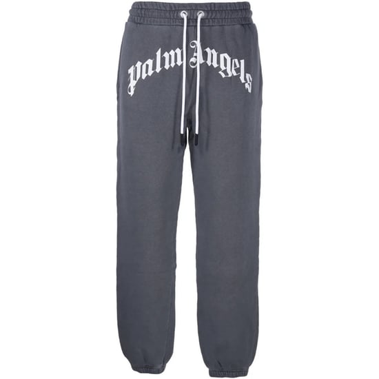 Palm Angels GD gebogen logo gewassen zwarte joggingbroek - Image 1