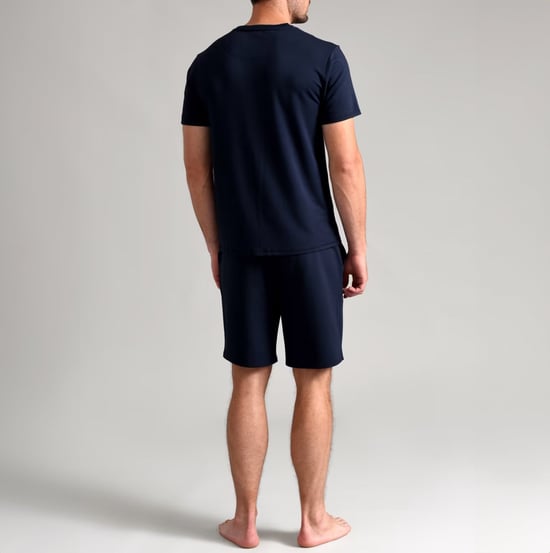 Ted Baker Pyjama Shorts | Heren Casual Lounge Wear Pyjama Broek met Zakken - Marineblauw - Image 4