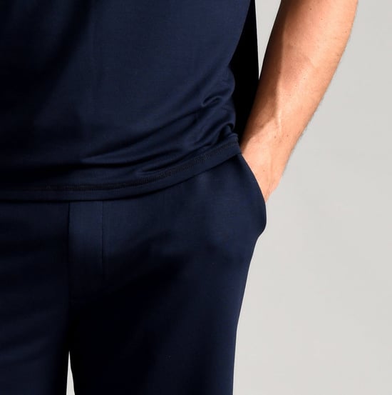 Ted Baker Pyjama Shorts | Heren Casual Lounge Wear Pyjama Broek met Zakken - Marineblauw - Image 3