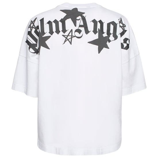 Palm Angels vallende sterren overlogo oversized wit T-shirt - Image 2