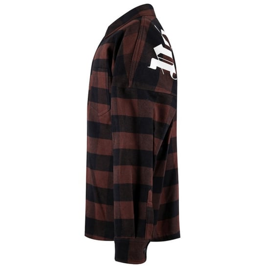 Palm Angels klassiek logo bruin flanellen overshirtjack - Image 3