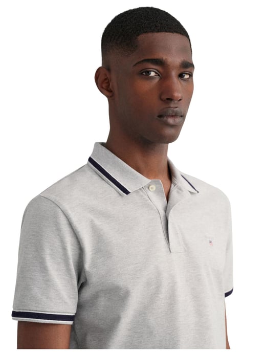 Gant heren poloshirt met kantelende piqué - Image 3