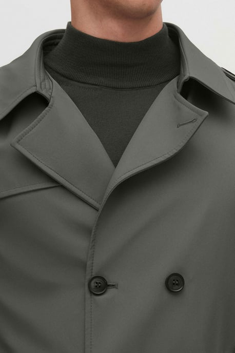 Ds Damat Regular Fit Epaulet Riem Trenchcoat - Image 3