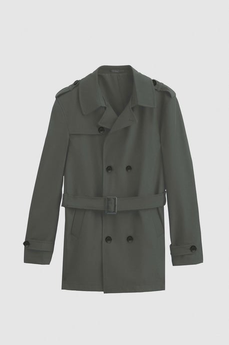 Ds Damat Regular Fit Epaulet Riem Trenchcoat - Image 4