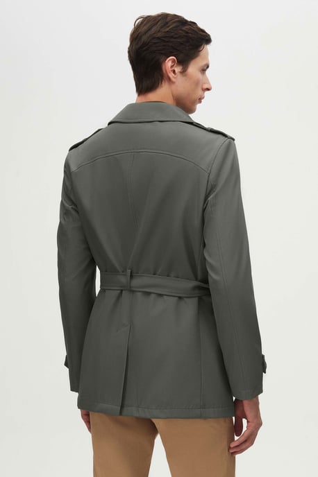 Ds Damat Regular Fit Epaulet Riem Trenchcoat - Image 5
