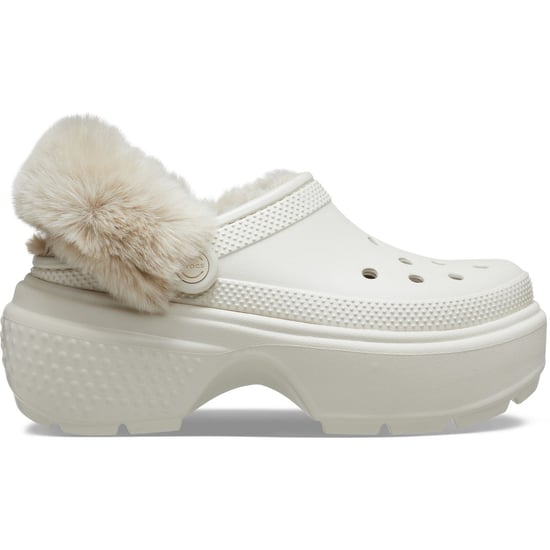 Crocs Stomp Gevoerd Klomp Dames Beige Sandalen - Image 6