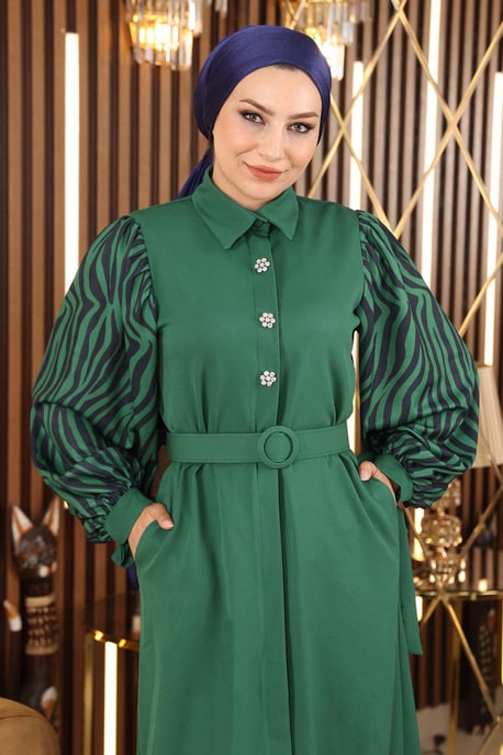 Stenen Patroon Abaya - Image 2