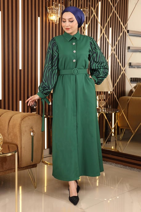 Stenen Patroon Abaya - Image 4