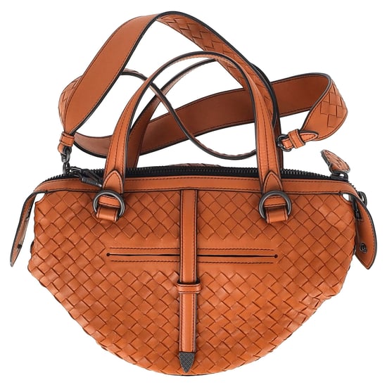 Bottega Veneta Intrecciato Tambura Handbag in Brown Leather - Image 1