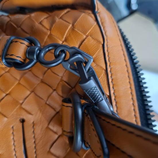 Bottega Veneta Intrecciato Tambura Handbag in Brown Leather - Image 6