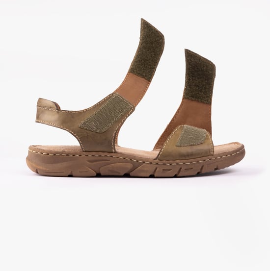 BRENDA 08 Dames Sandalen Khaki - Image 2