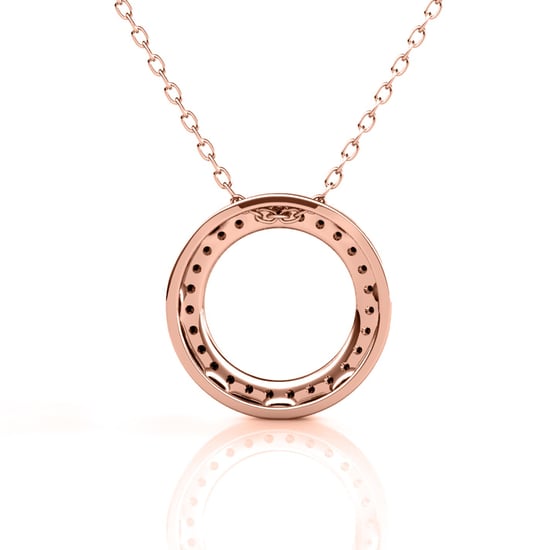 Ophir hangers - Roségoud en kristal - Image 4
