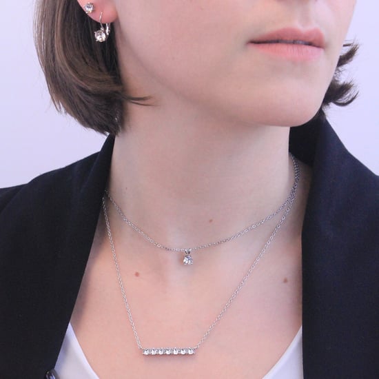 Myriad Birthe Stone-hangers - Zilver en kristal - Image 2