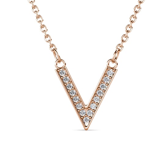 Victory hangers - Roségoud en kristal - Image 1