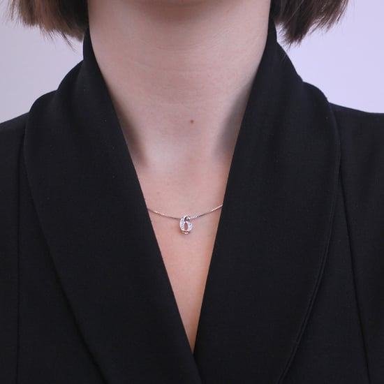 Nummer 6 hangers - Zilver en kristal - Image 2
