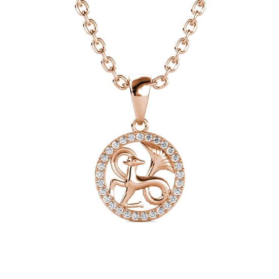 Steenbok Zodiac Hangers - Roségoud en Kristal - Image 1