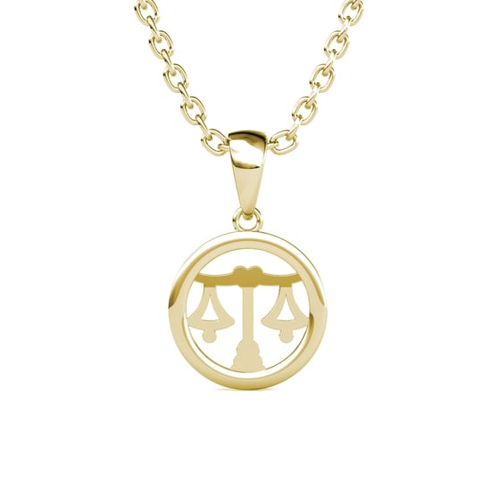 Weegschaal Zodiac Hangers - Goud en Kristal - Image 2