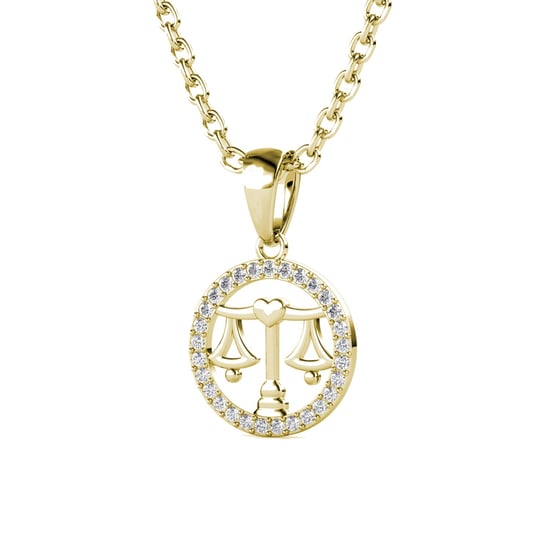 Weegschaal Zodiac Hangers - Goud en Kristal - Image 3