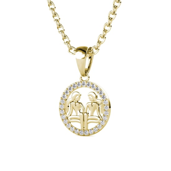 Tweelingen Zodiac Hangers - Goud en Kristal - Image 3