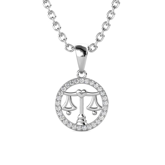 Weegschaal Zodiac Hangers - Zilver en Kristal - Image 1