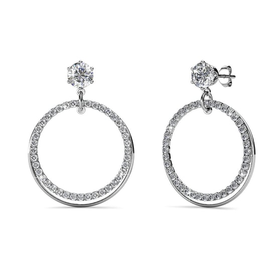 Ariel oorbellen - zilver en kristal - Image 1
