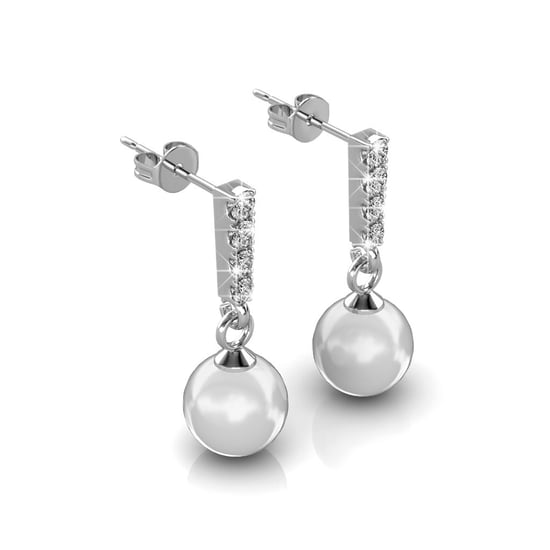 Mercury oorbellen - zilver en kristal - Image 2