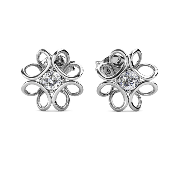 Narcissen oorbellen - Zilver en kristal - Image 2