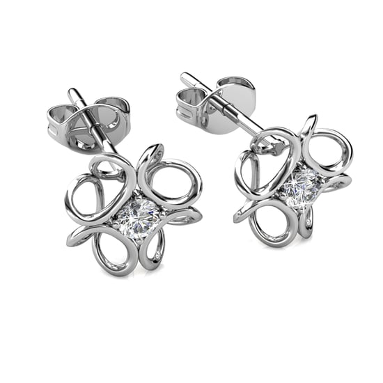 Narcissen oorbellen - Zilver en kristal - Image 3