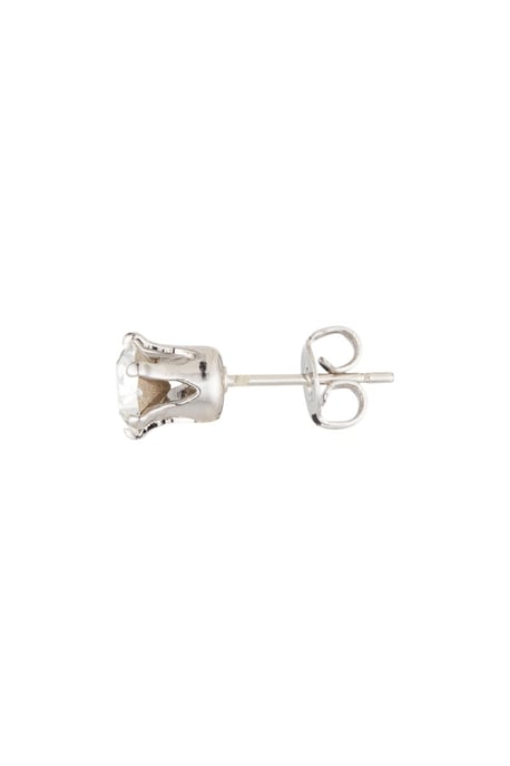 Solitaire M oorbellen - zilver en kristal - Image 6