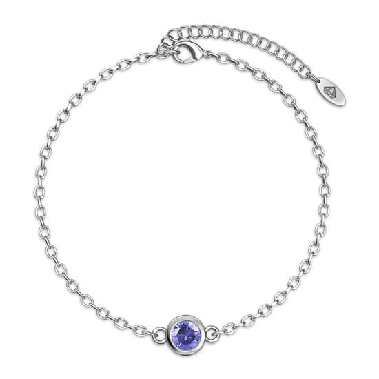 Geboortesteen armbanden - Zilver en paars - Image 1