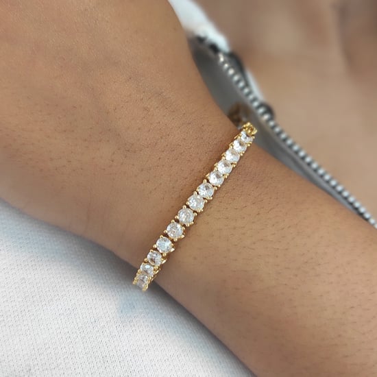Venus Armbanden - Goud en Kristal - Image 2